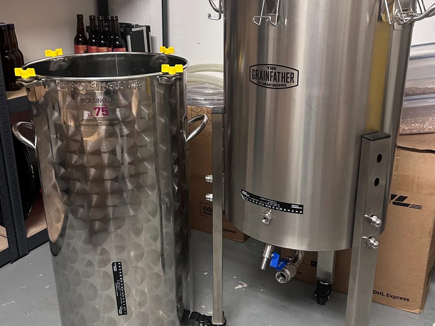 Impianto di produzione del microbirrificio Birra Fog.